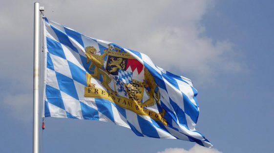 Vlajka samostatného Bavorska.