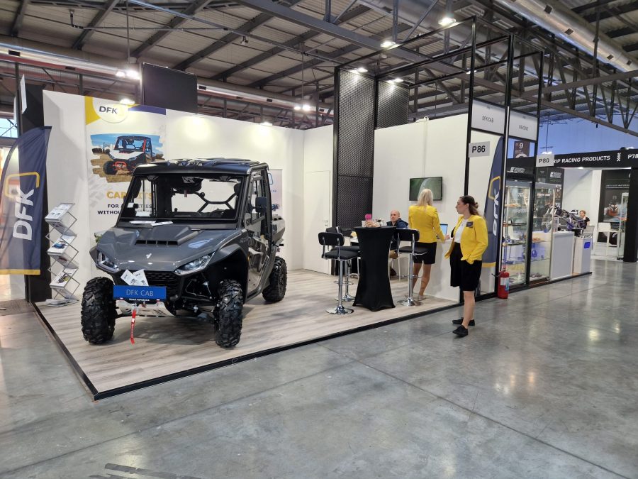 DFK Cab presented Segway Fugleman quad cabs at EICMA 2022 in Milan.