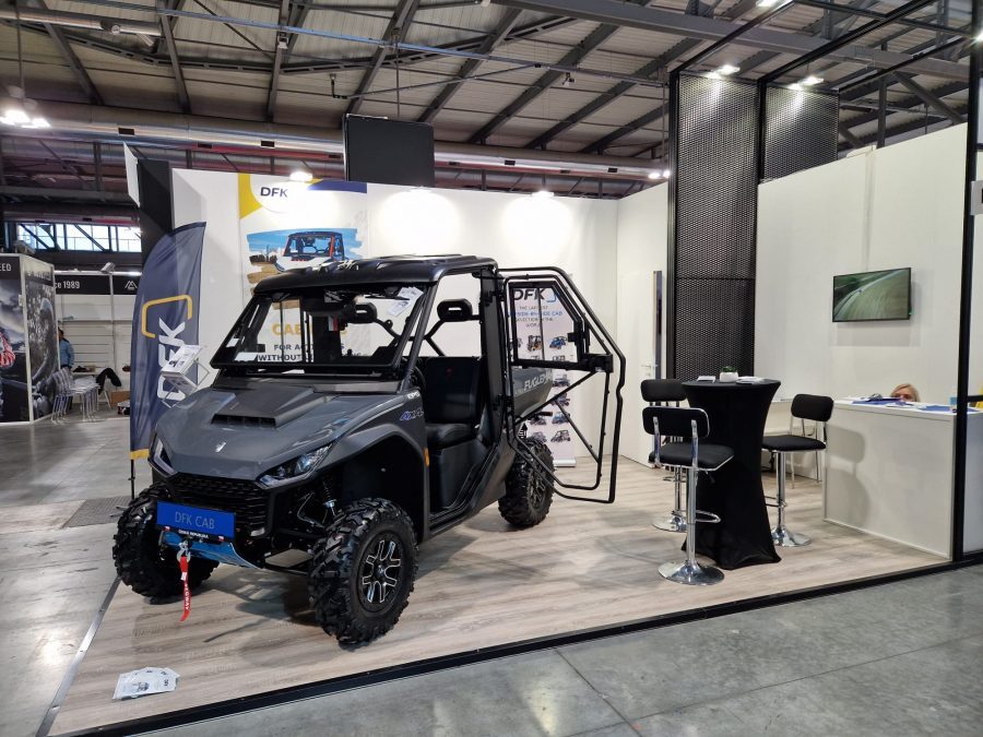 DFK Cab presented Segway Fugleman quad cabs at EICMA 2022 in Milan.